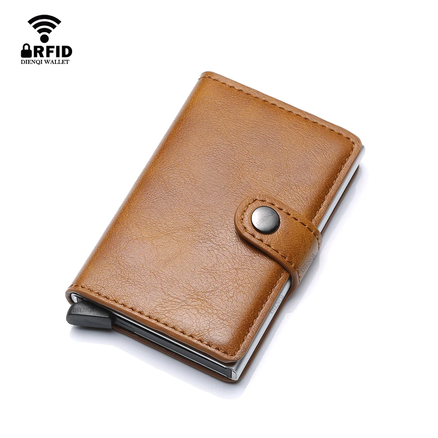 Card Top Loader - Rfid 금속 방문 신용 카드 소지자