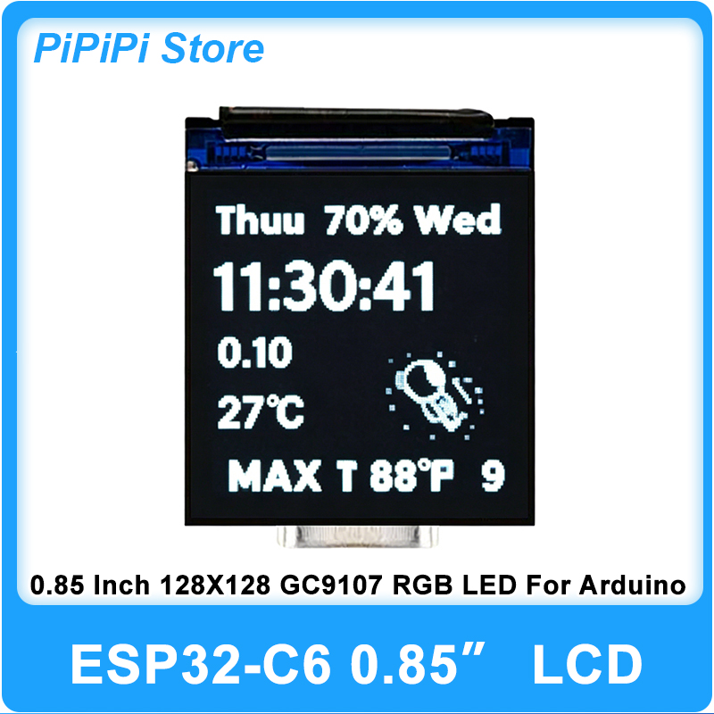Graded Card Display - ESP32 C6 0.85인치 128X128 IPS 스크린
