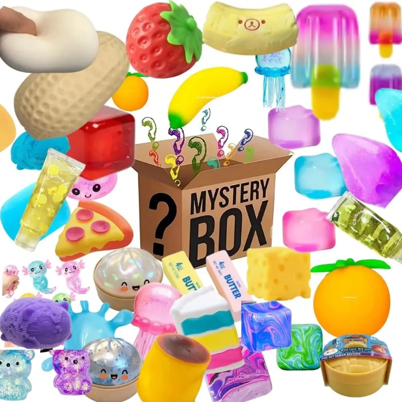 Mystery Box Blind Bag - 100개 이상의 깜짝 상품이 들어있는 상자,