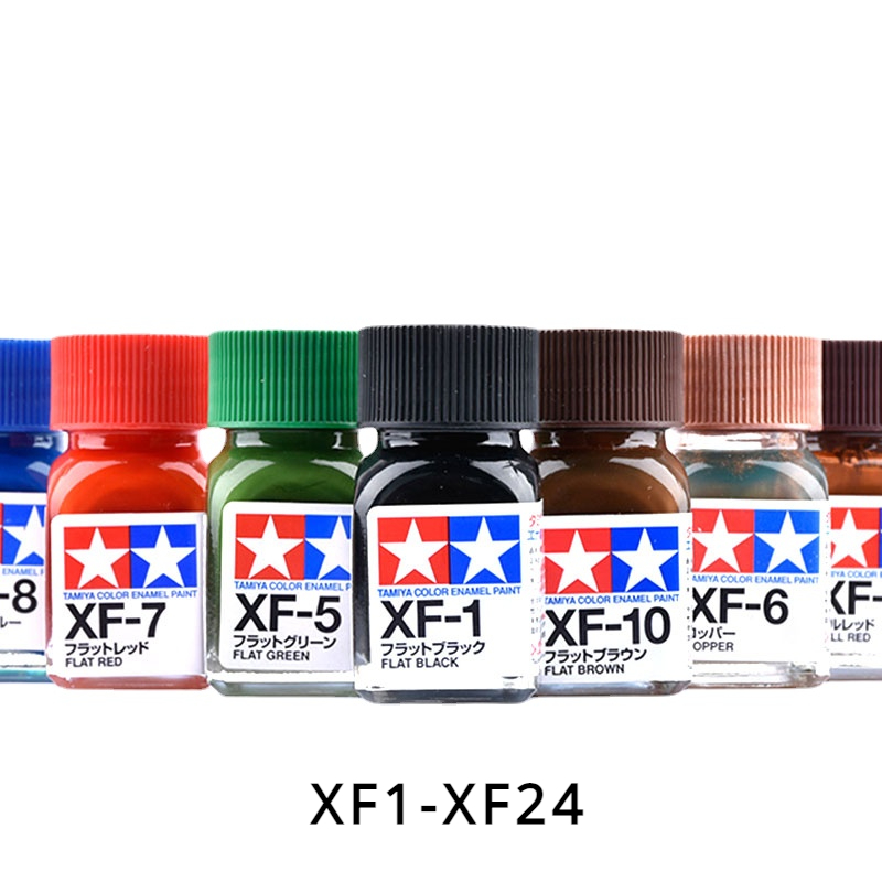 Tamiya Model Paint Set - TAMIYA 에나멜 페인트 플랫 컬러 XF1-XF24