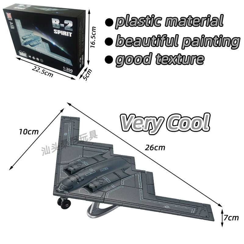 Model Airplane Plastic - 1:200 스케일 비행기 미국 공군 B2