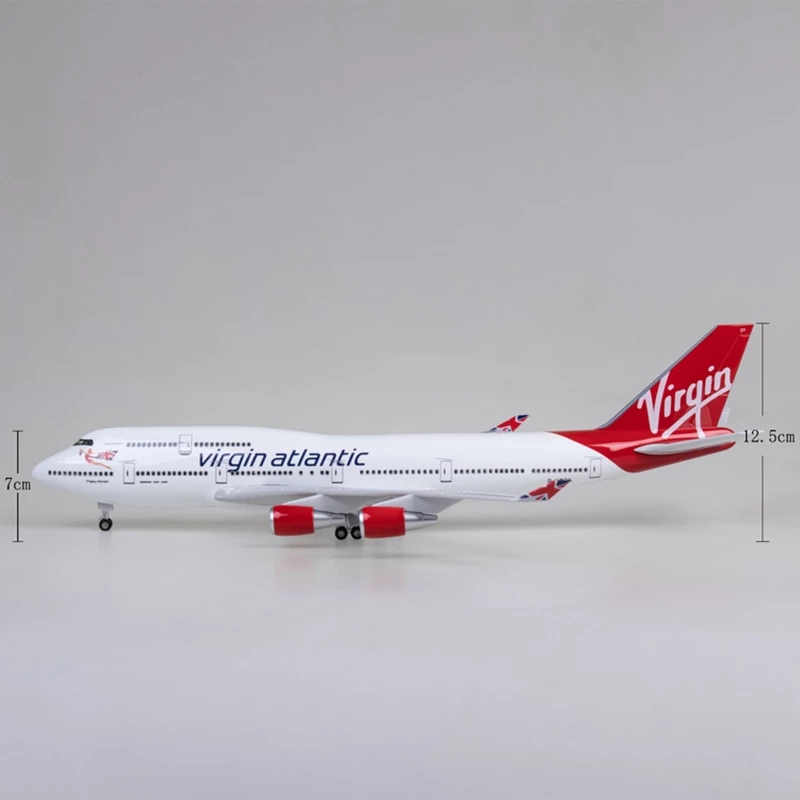47cm 버진 아틀란틱 B747 비행기 모형 레진 플라 - Model Airplane Plastic 리뷰 및 가격