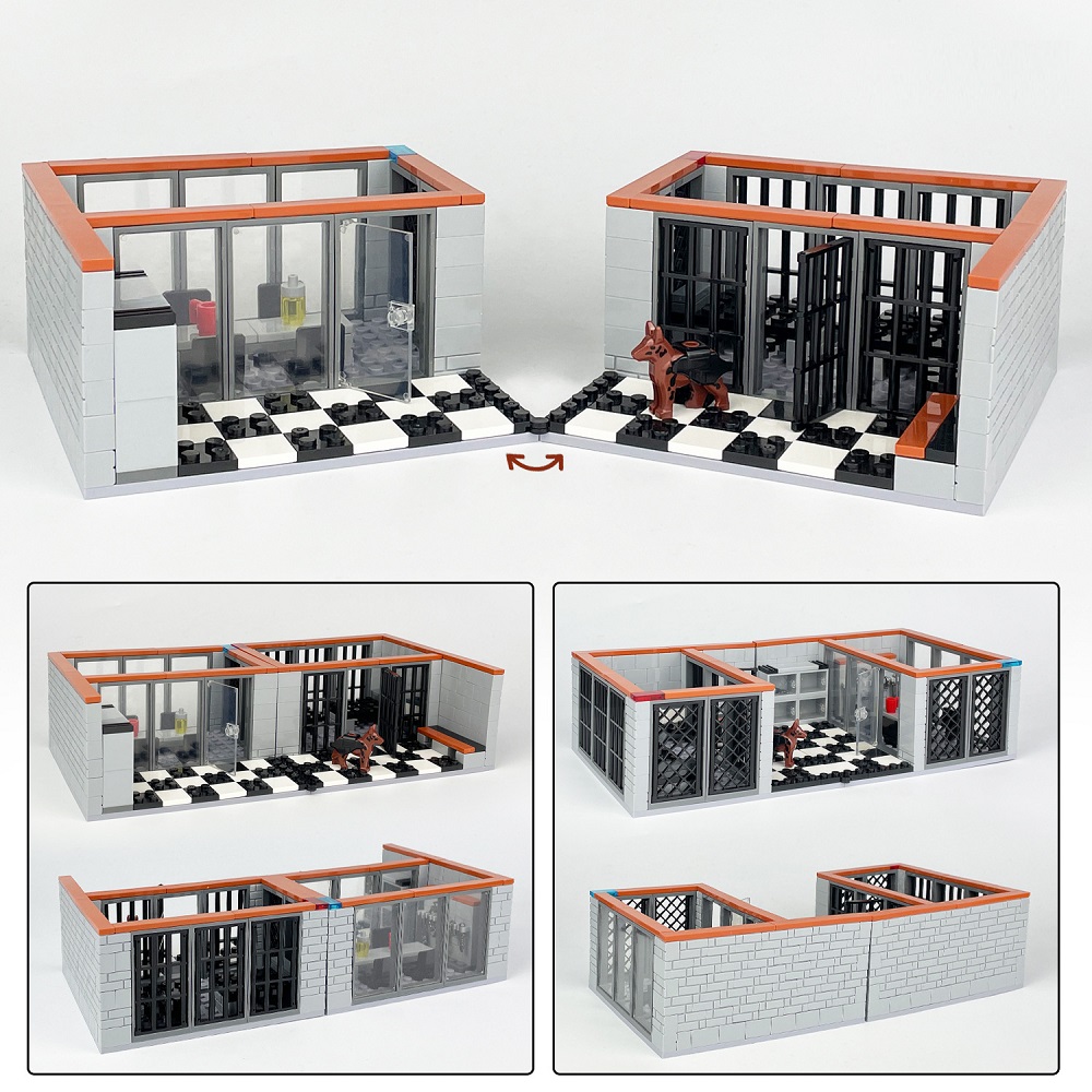302PCS 감옥 도시 경찰서 조사실 미니 액션 피규어 - Lego Set Creator 리뷰 및 가격