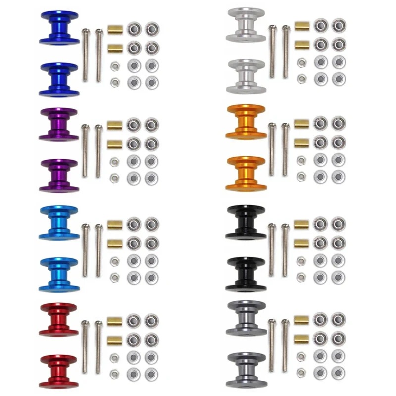 2Pcs 12-13mm 더블 가이드 롤러 95423 타 - Tamiya Model Mini 4Wd 리뷰 및 가격