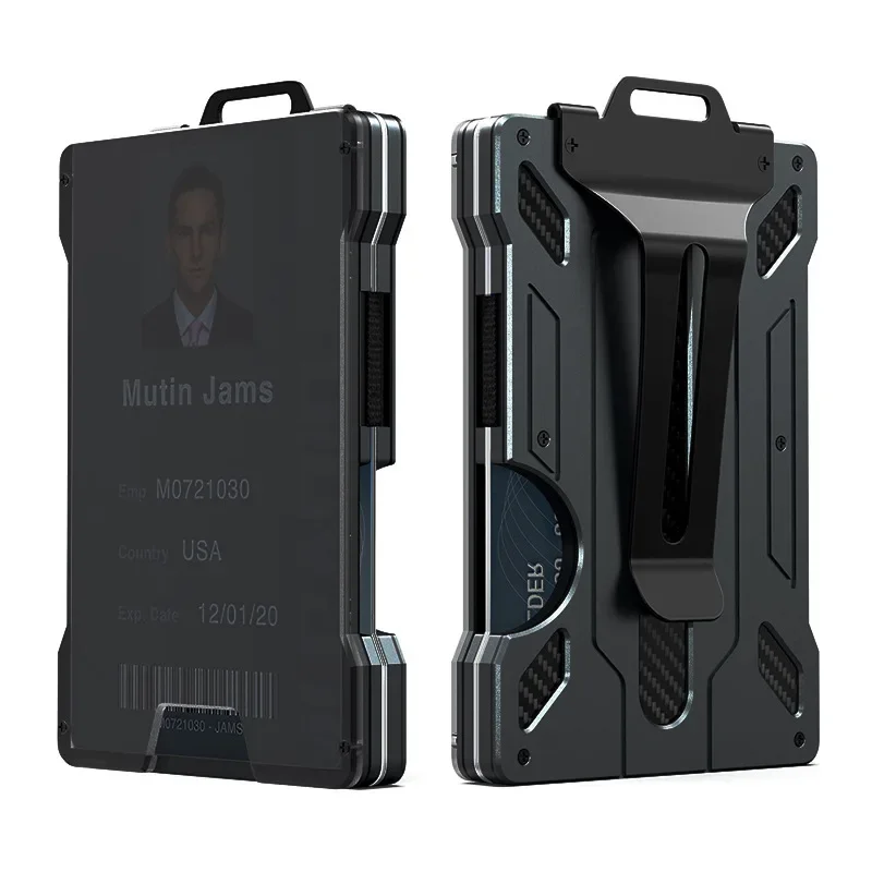 RFID 비즈니스 카드 홀더 탄소 섬유 카드 홀더 지갑 - Card Top Loader 리뷰 및 가격