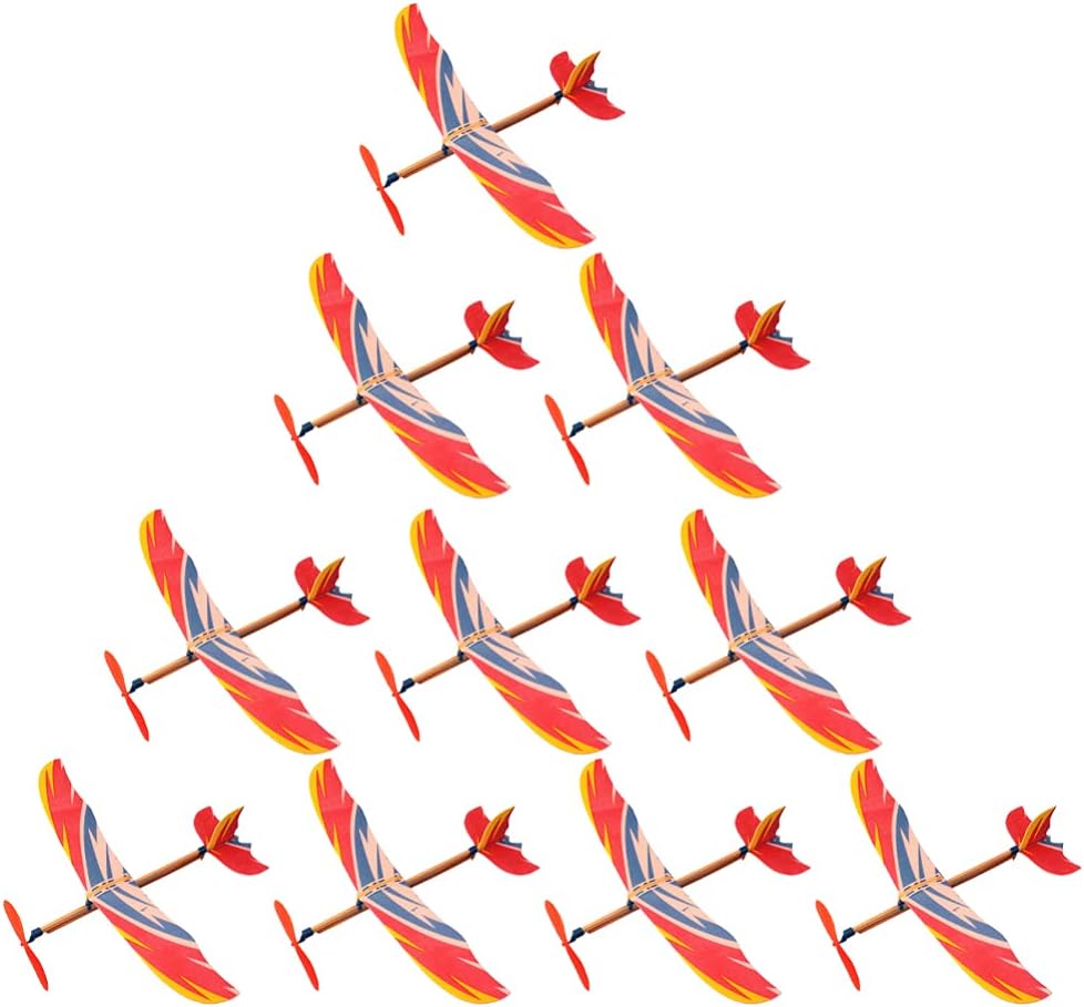 10PCS 비행기 모델 고무줄 구동 글라이더 비행기 폭 - Model Airplane Plastic 리뷰 및 가격