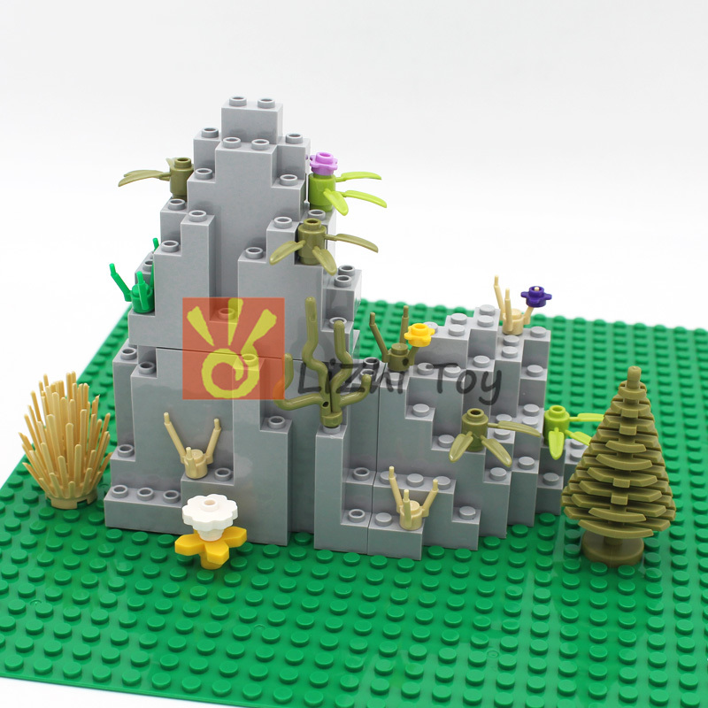MOC 벽돌 성 산 Rockery 정원 건축 DIY E - Lego Set Creator 리뷰 및 가격